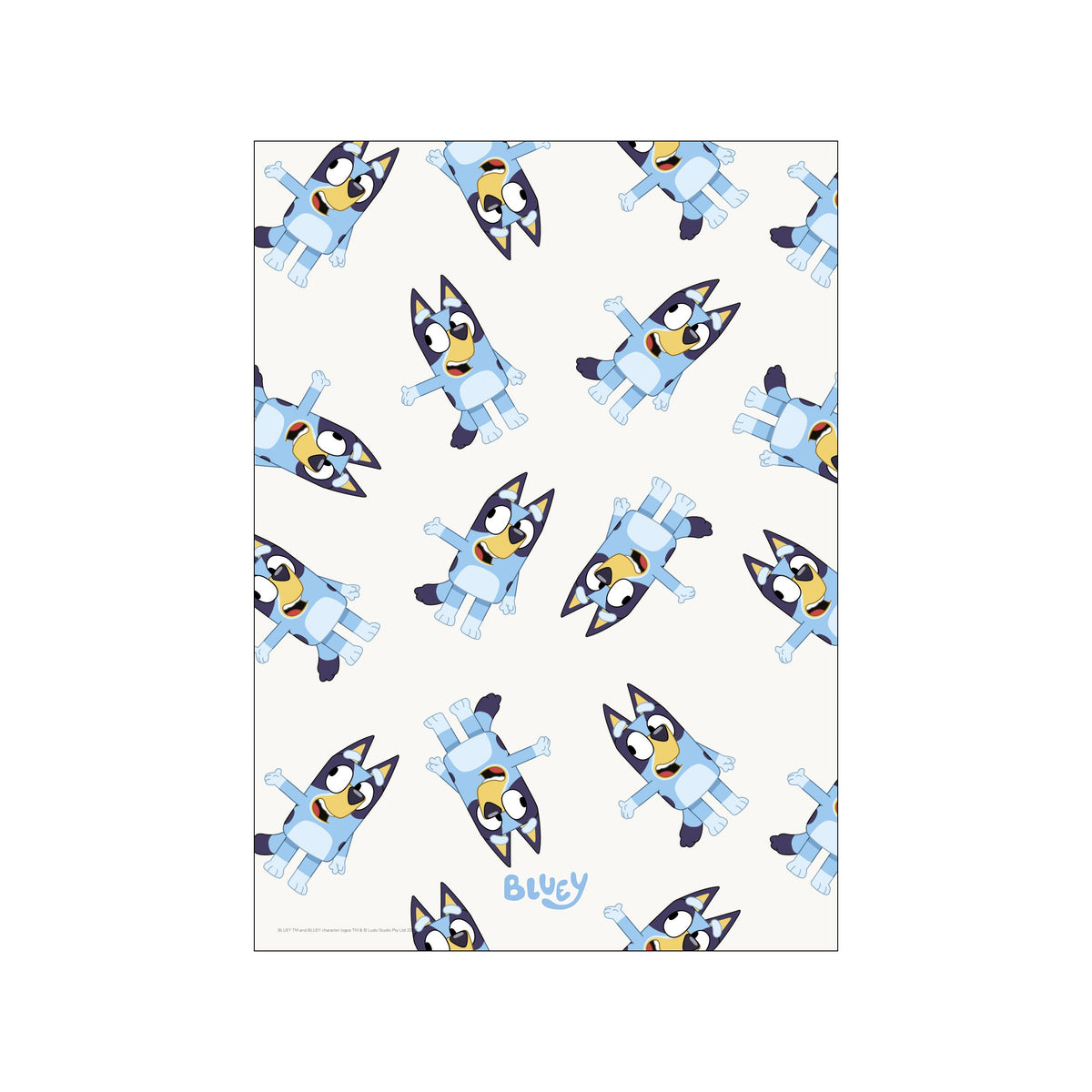 Bluey Pattern Art Print by Bluey | Whimsical Decor