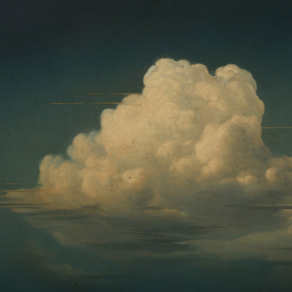 Vintage Floating Moody Cloud Painting Canvas Art for Living room - View 3