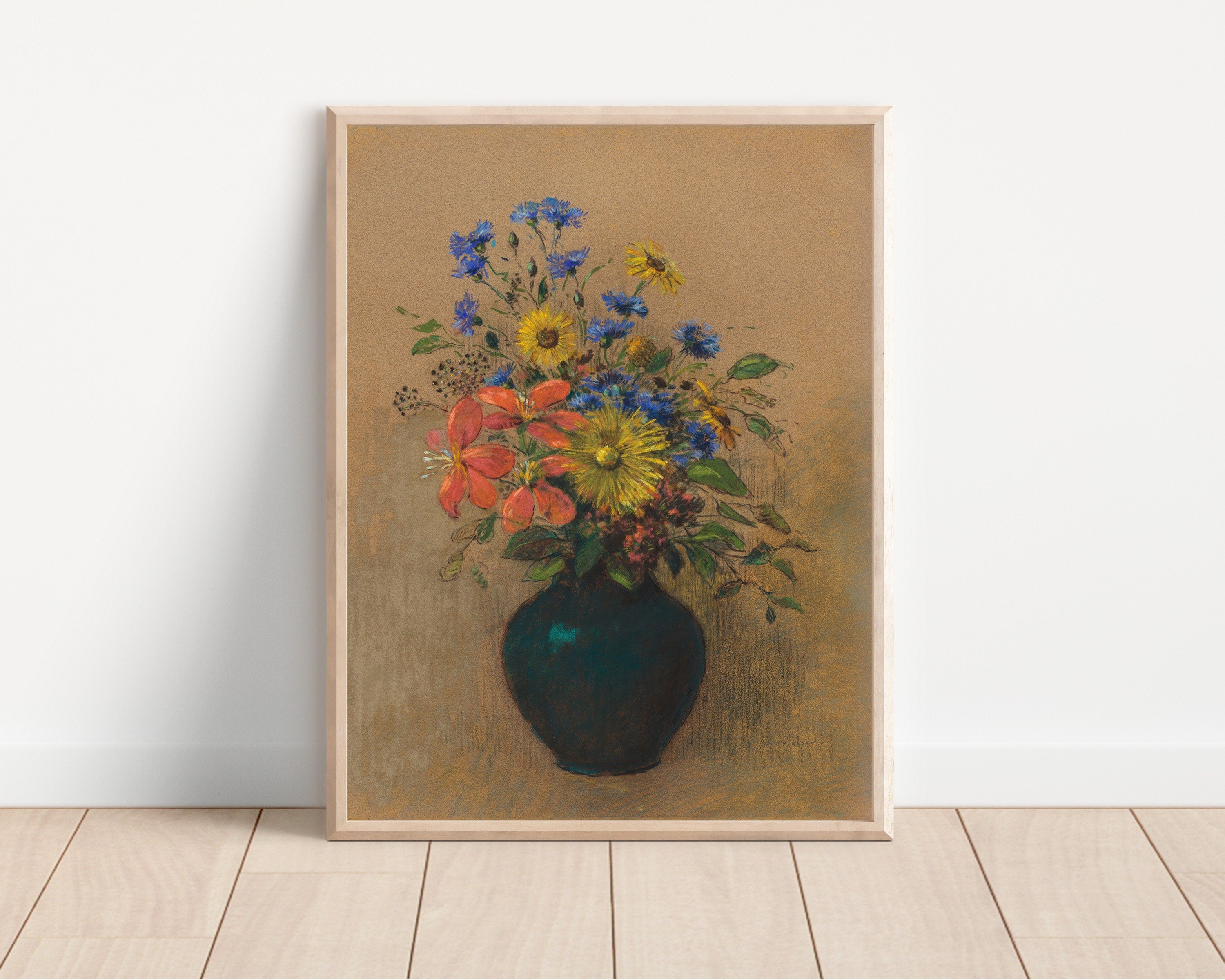 Flower In A Vase Canvas Wall Art