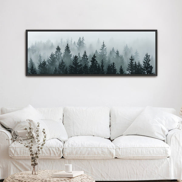 Evergreen Pine Tree Art Print Canvas Art for Living room - View 4
