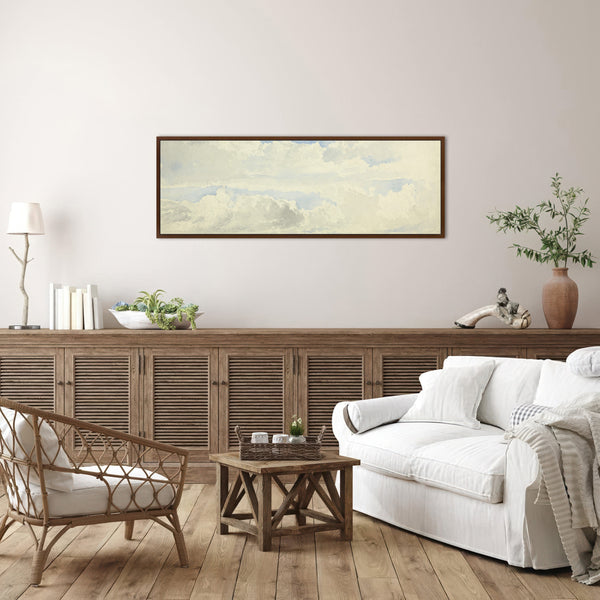 Minimalist Cloud Wide Art Print Canvas Art for Living room - View 9