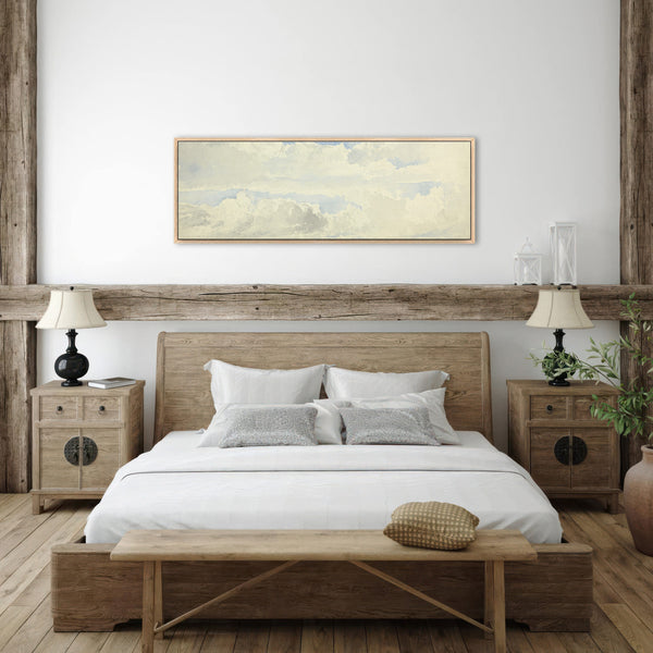 Minimalist Cloud Wide Art Print Canvas Art for Living room - View 6