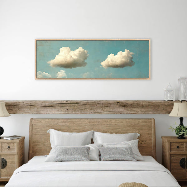Vintage Clouds Wall Art Canvas Art - View 4