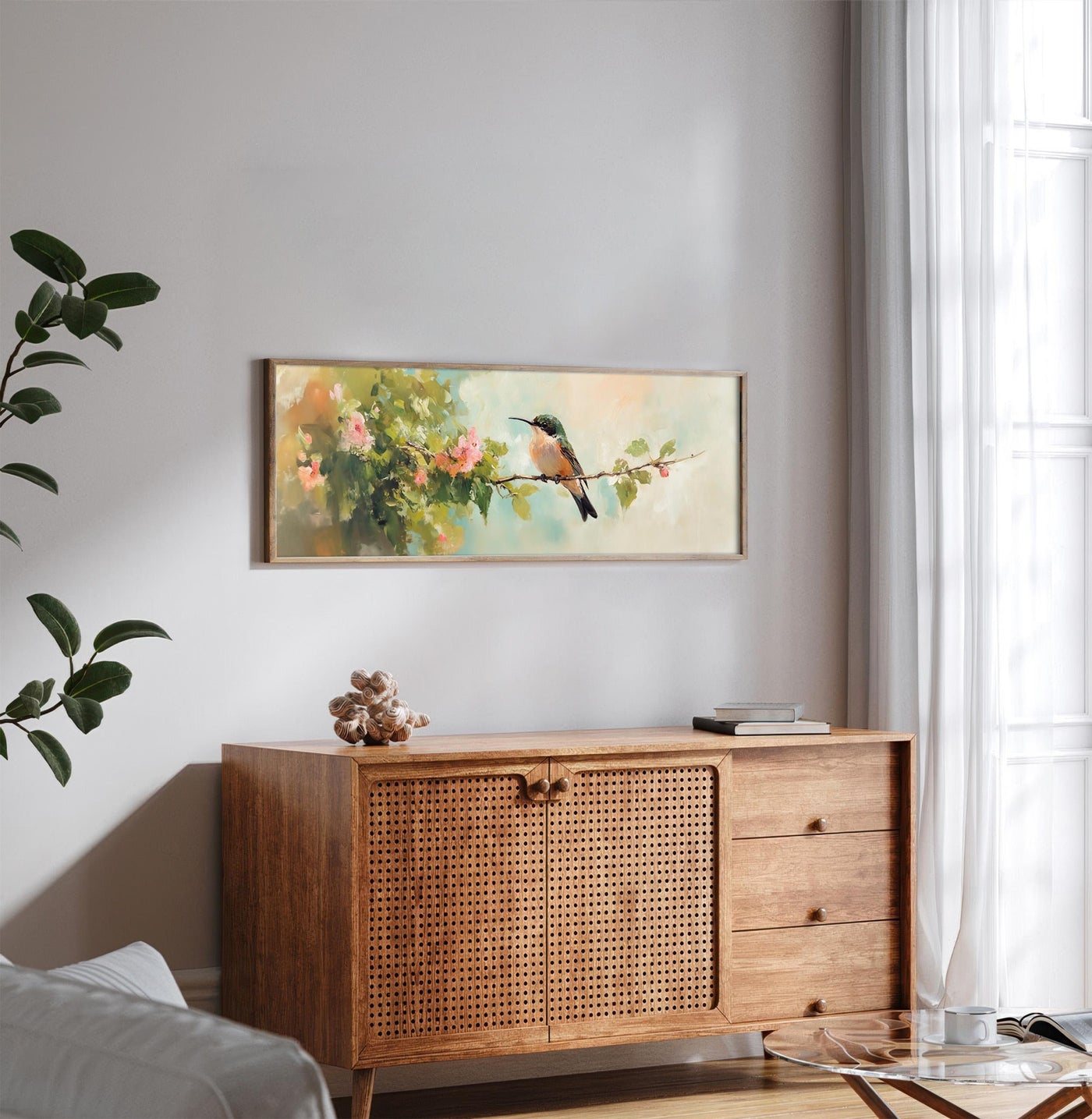 Décoration murale encadrée Colibri - Moody Canvas Art