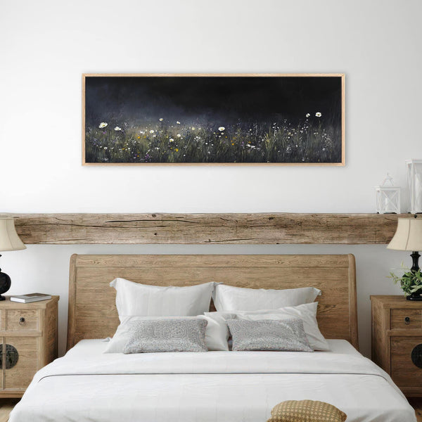 Wildflowers Wall Art - Moody Canvas Art - View 4