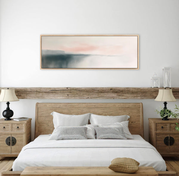 Abstract Haze Framed Wall Art Canvas Art - View 4