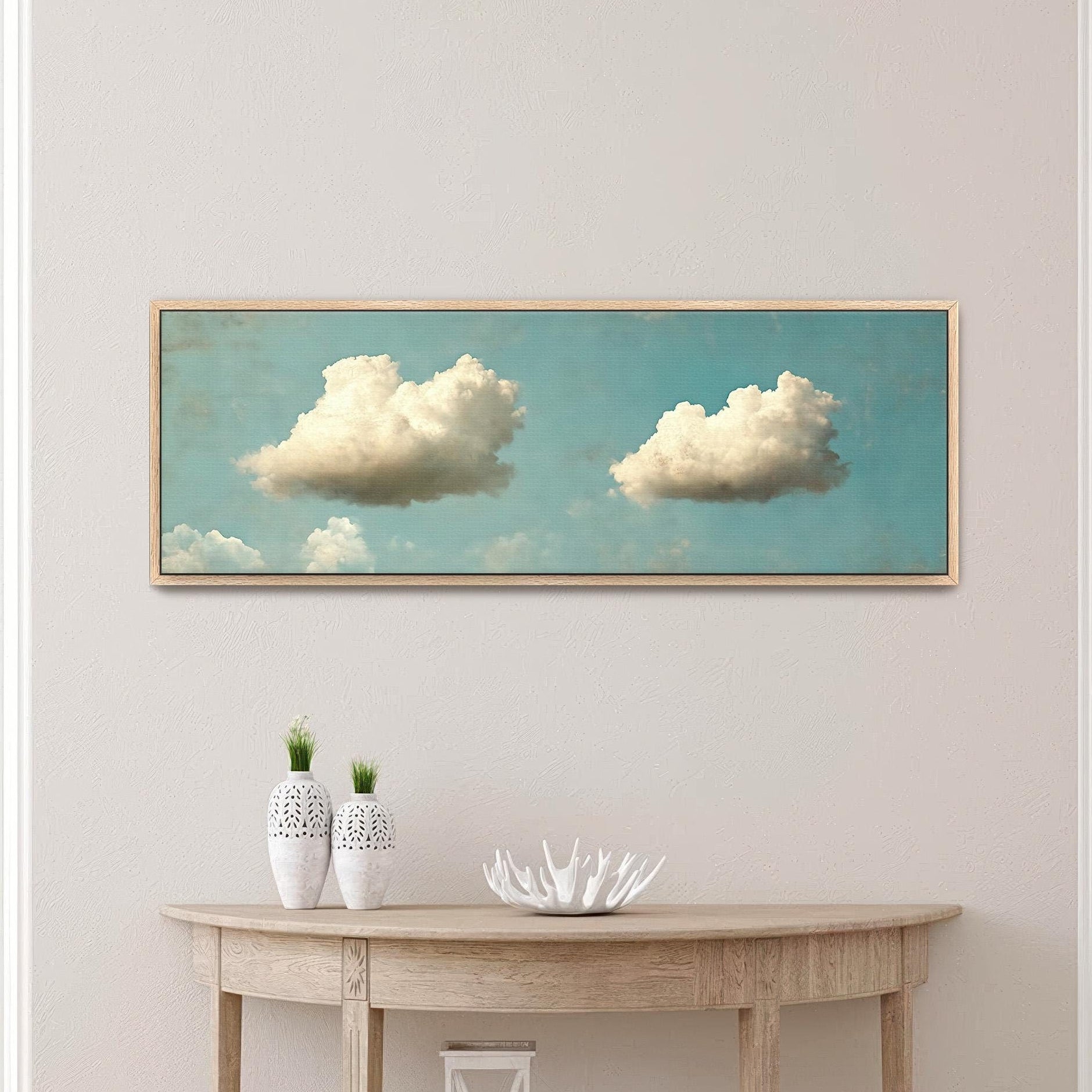 Vintage Clouds Wall Art Canvas Art