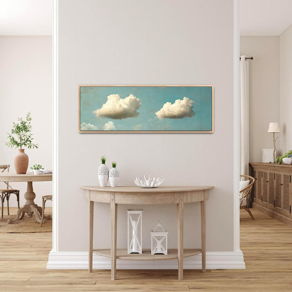 Vintage Clouds Wall Art Canvas Art