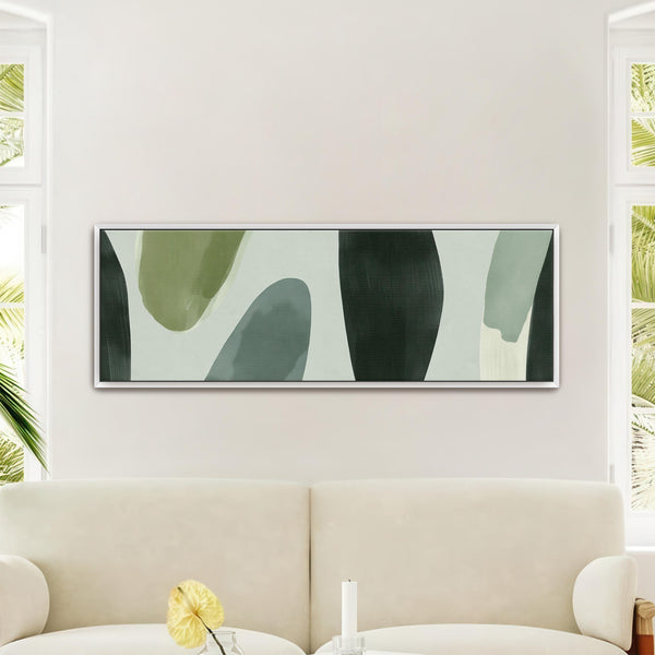 Abstract Wide Art Print Canvas Art - View 3