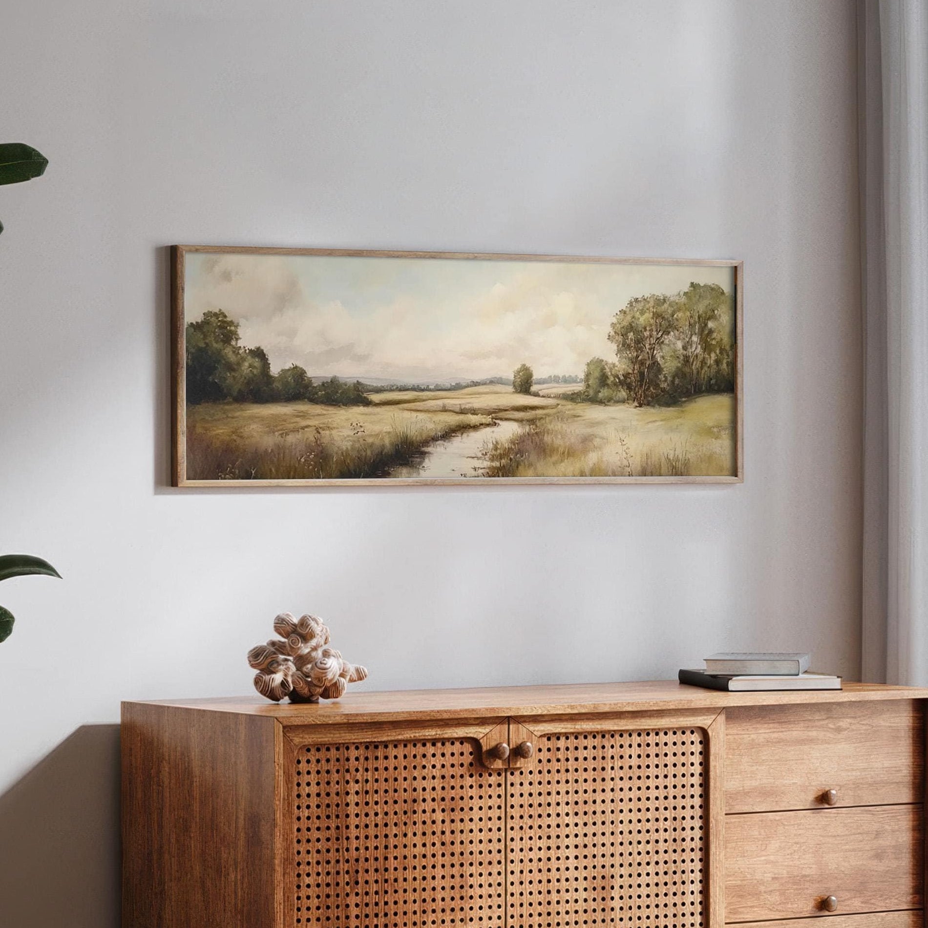 Landscape Scenery Framed Art - Moody Canvas Art