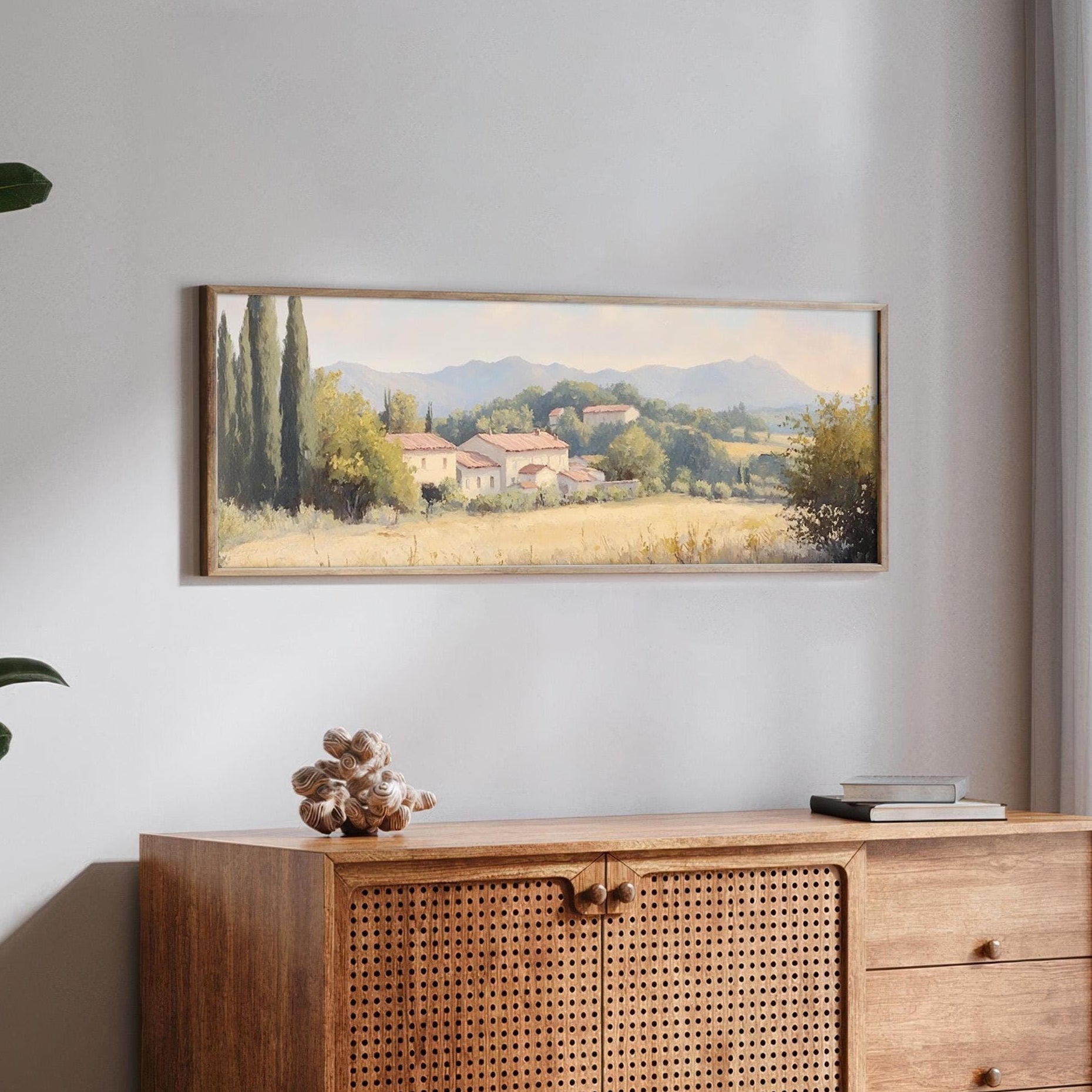 Landscape Countryside Framed Art - Rustic Canvas Art
