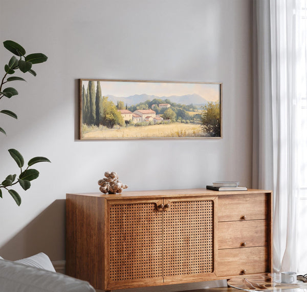 Landscape Countryside Framed Art - Rustic Canvas Art