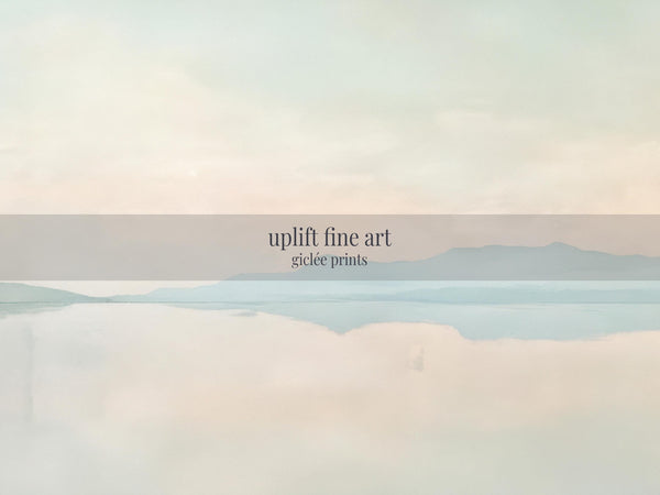 Minimalist Ocean Wide Art Print Canvas Art - View 2