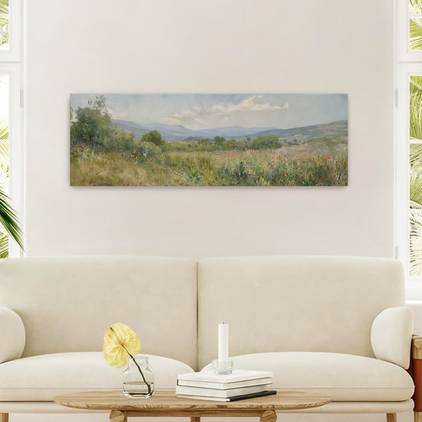 Landscape Meadow Art Print Canvas Art for Living room - View 3