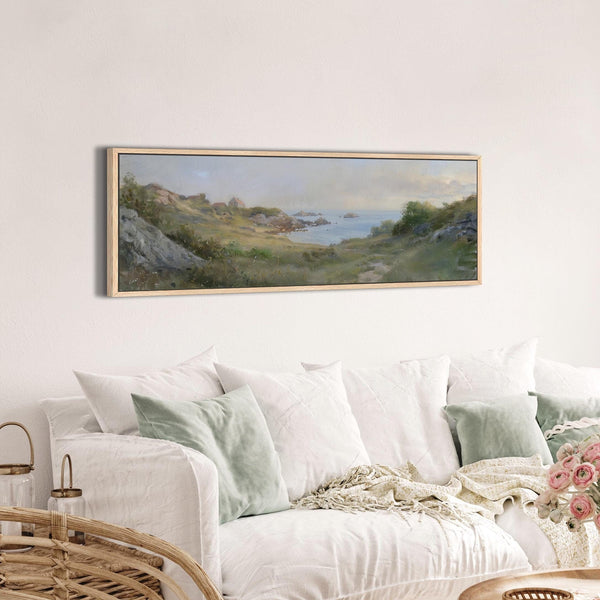 Landscape Coastal Art Print Canvas Art for Living room