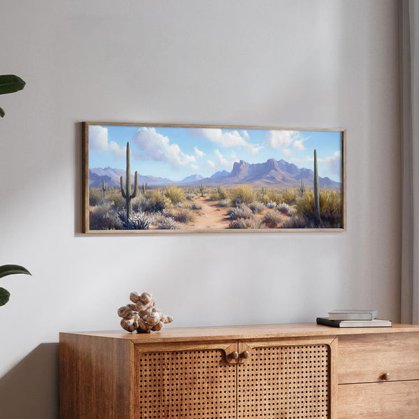 Western Desert Landscape Art Print Canvas Art for Living room