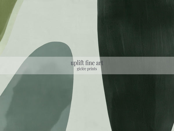 Abstract Wide Art Print Canvas Art - View 2