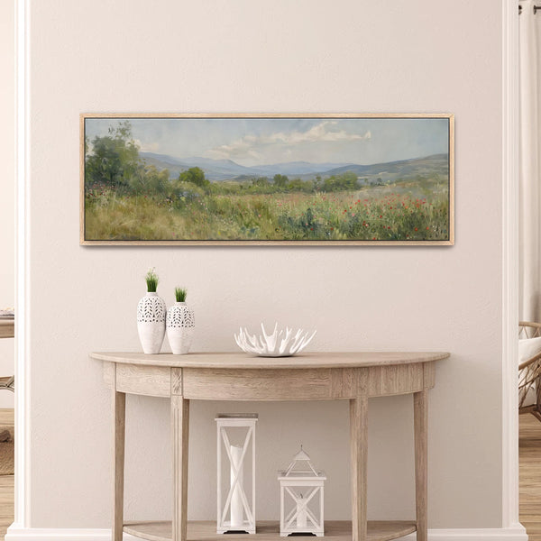 Landscape Meadow Art Print Canvas Art for Living room - View 6