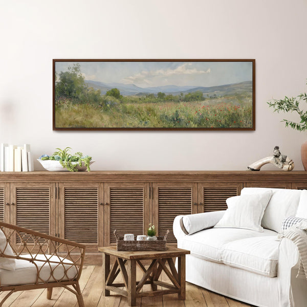 Landscape Meadow Art Print Canvas Art for Living room - View 5