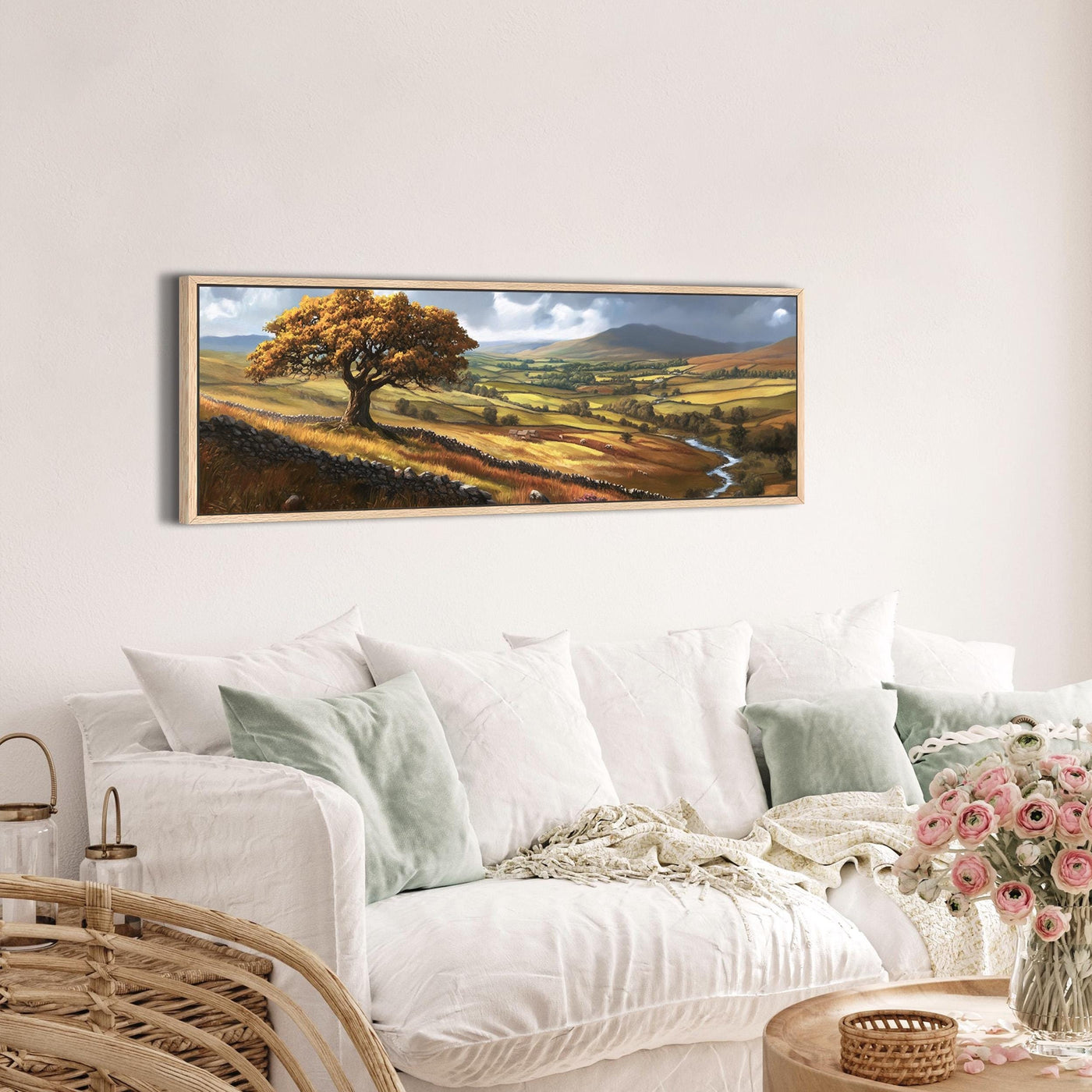 Impression sur toile de paysage d'automne