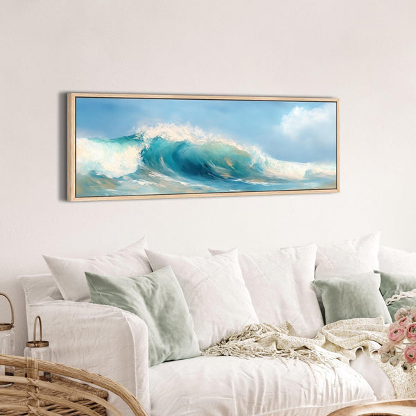 Ocean Wave Art Print - Minimalist Canvas Art