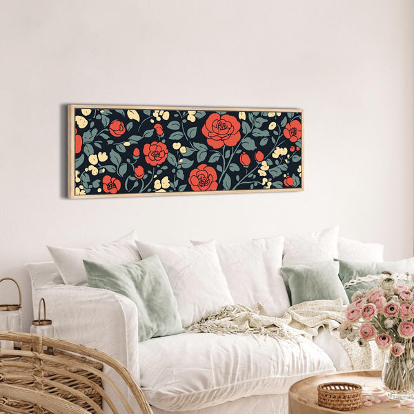 Vintage Rose Art Print Canvas Art