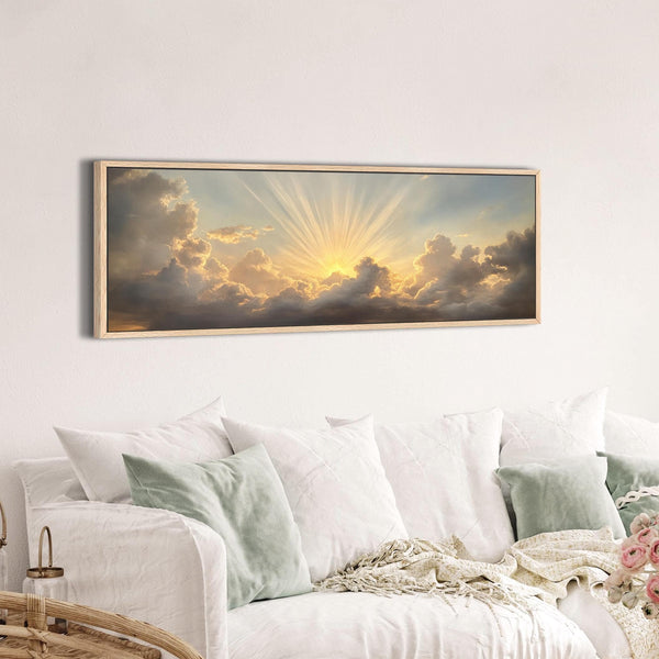 Vintage Sunset Wall Art Canvas Art for Living room