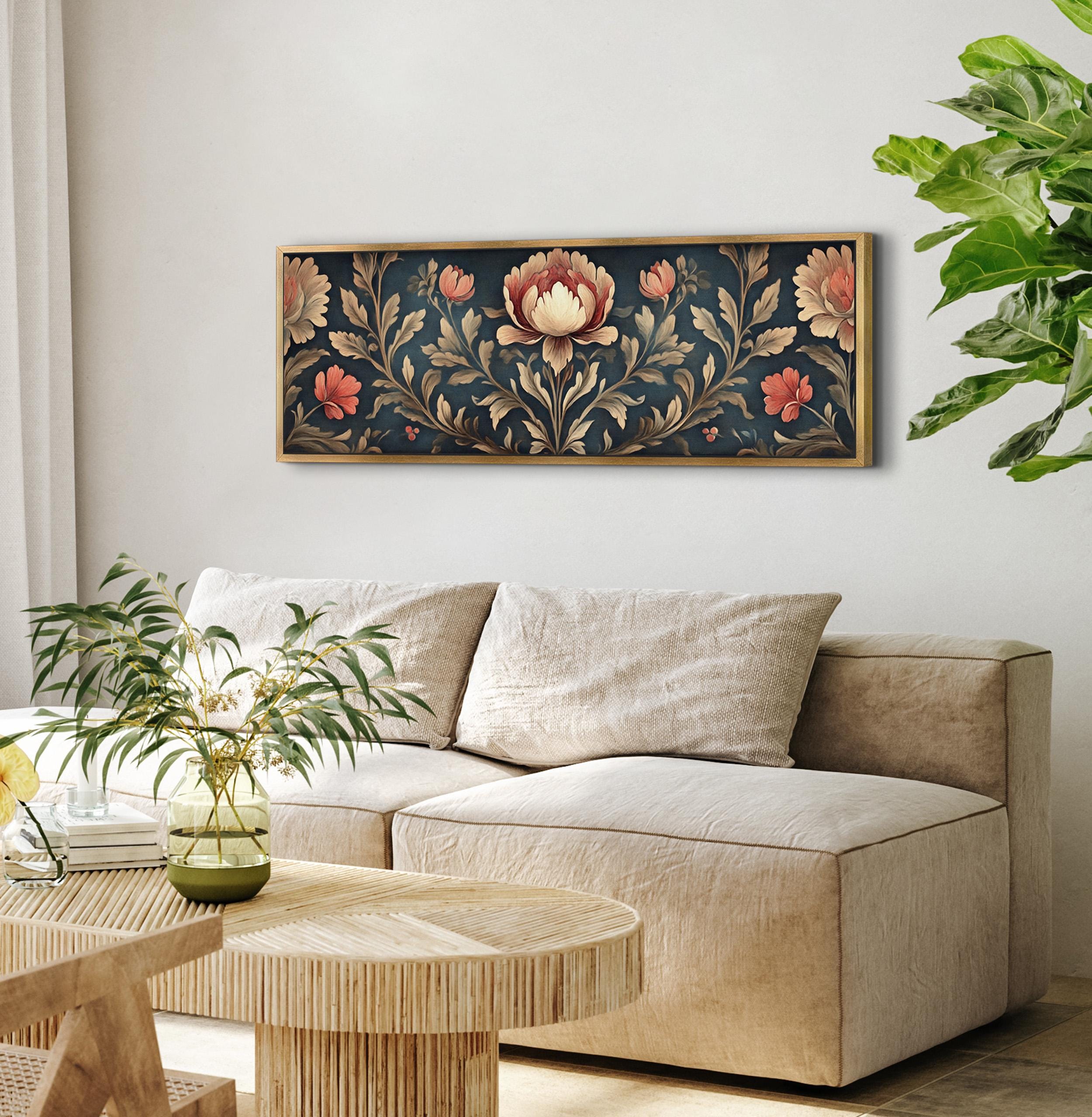 Traditional Floral Tapestry Wall Art Canvas Art - View 4