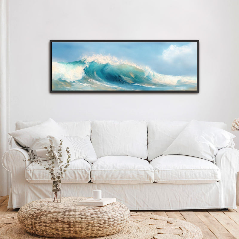 Ocean Wave Art Print - Minimalist Canvas Art - View 5