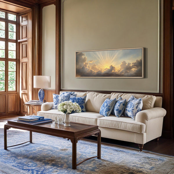 Vintage Sunset Wall Art Canvas Art for Living room - View 5