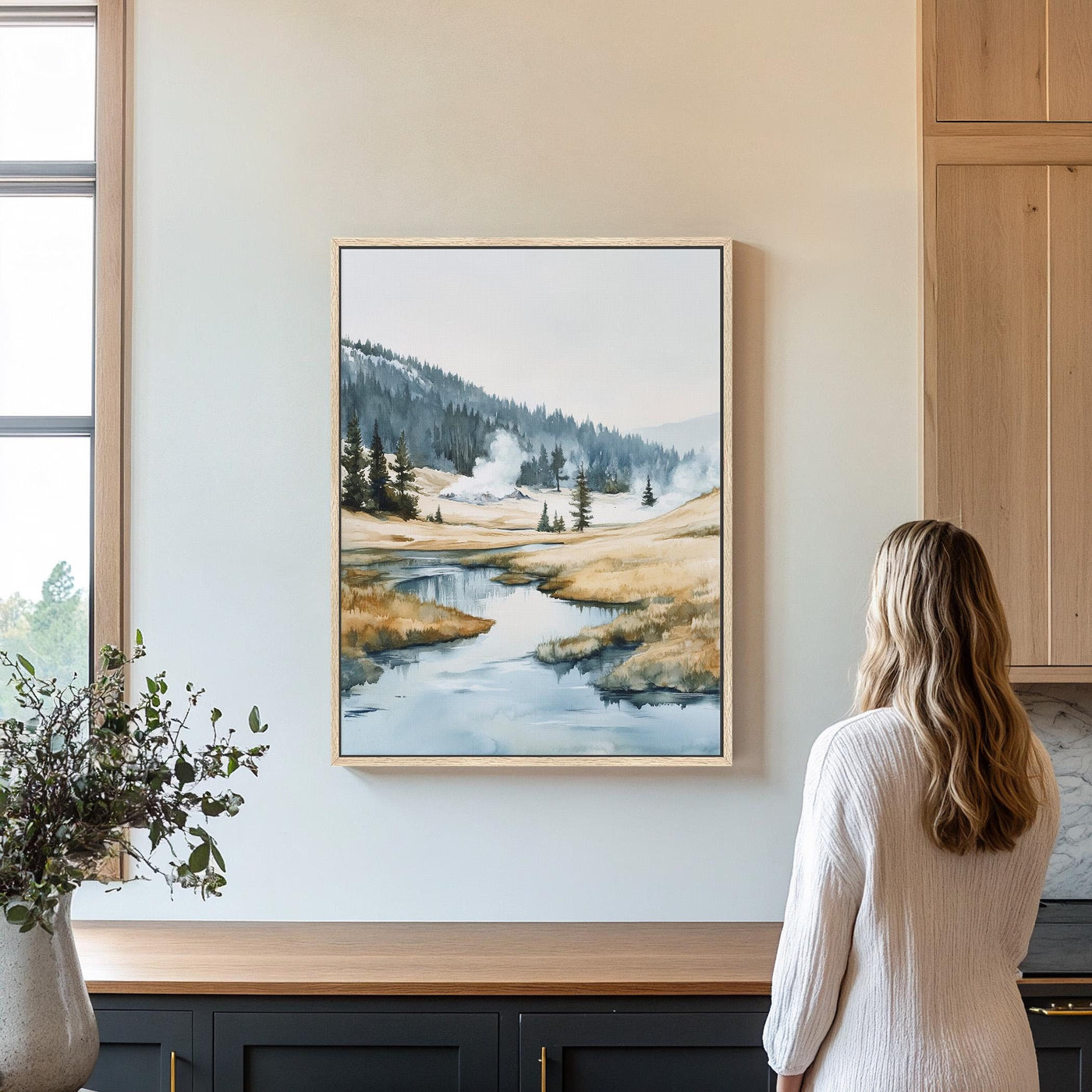 Kunst aus dem Yellowstone-Nationalpark – Rustikale Leinwandkunst