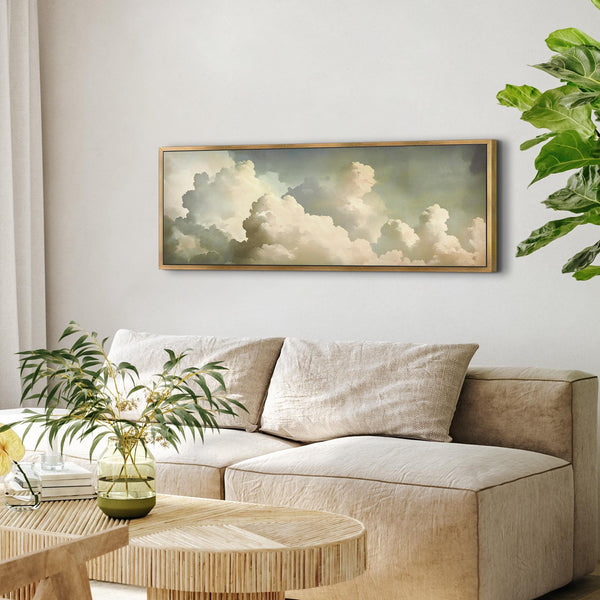 Moody Cloud Painting Canvas Art - View 5