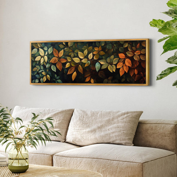 Rustic Leaves Wall Art Canvas Canvas Art - View 6