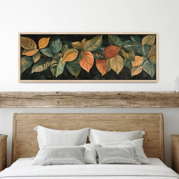 Rustic Leaves Wall Art Canvas Canvas Art - View 7