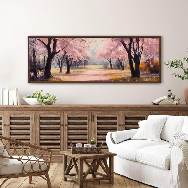 Cherry Blossom Painting - Moody Canvas Art - View 6