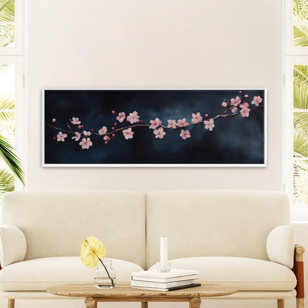 Cherry Blossom Painting - Moody Canvas Art - View 7