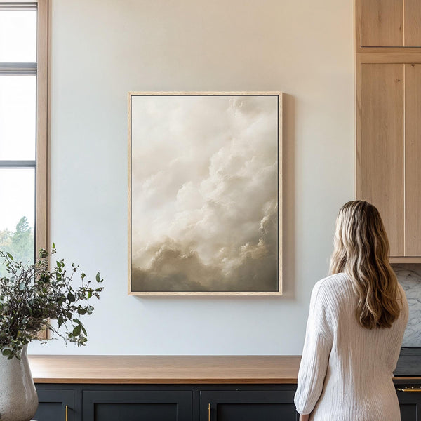 Vintage Cloud Wall Art Canvas Art