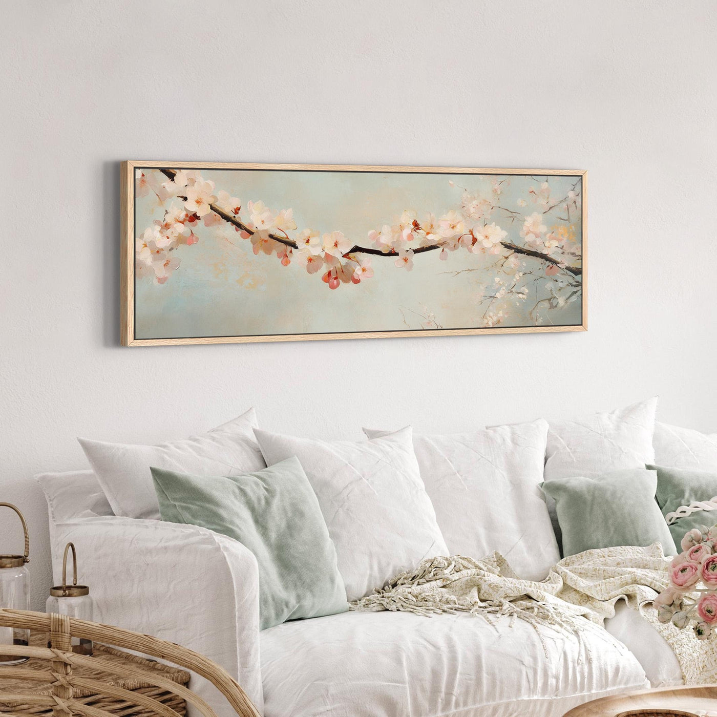 Impression sur toile de fleurs de cerisier