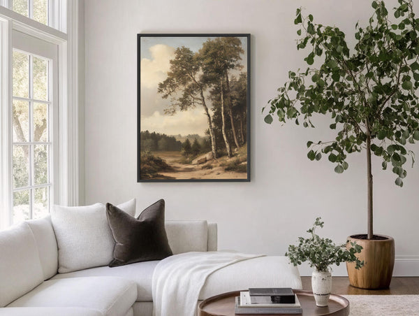 Vintage Landscape Art Canvas Art for Living room - View 3