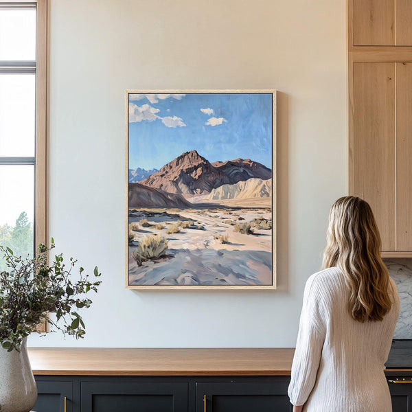 Death Valley National Park Art Painting - Rustic Canvas Art for Living room