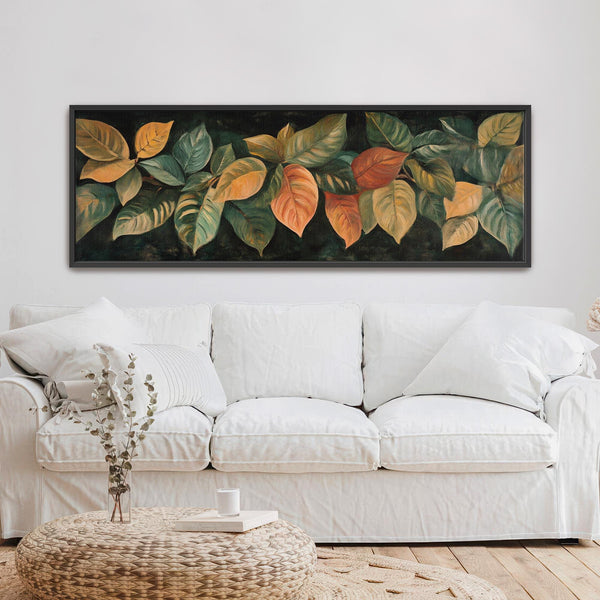 Rustic Leaves Wall Art Canvas Canvas Art - View 5