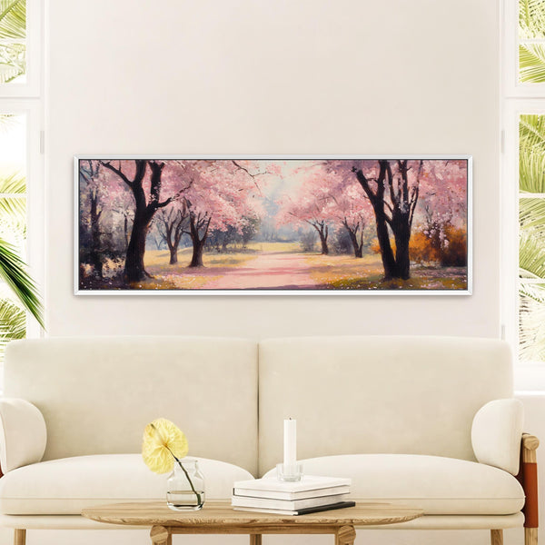 Cherry Blossom Painting - Moody Canvas Art - View 7