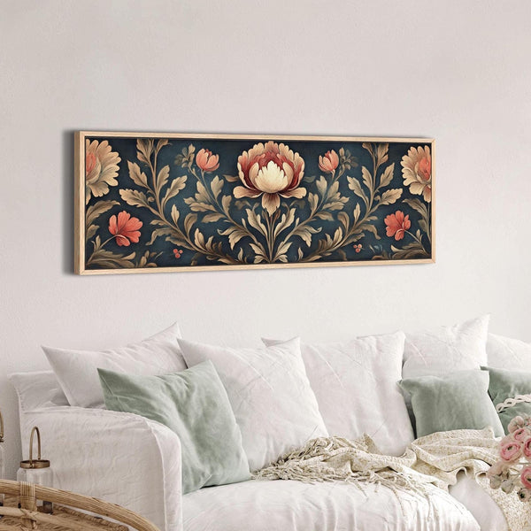 Traditional Floral Tapestry Wall Art Canvas Art