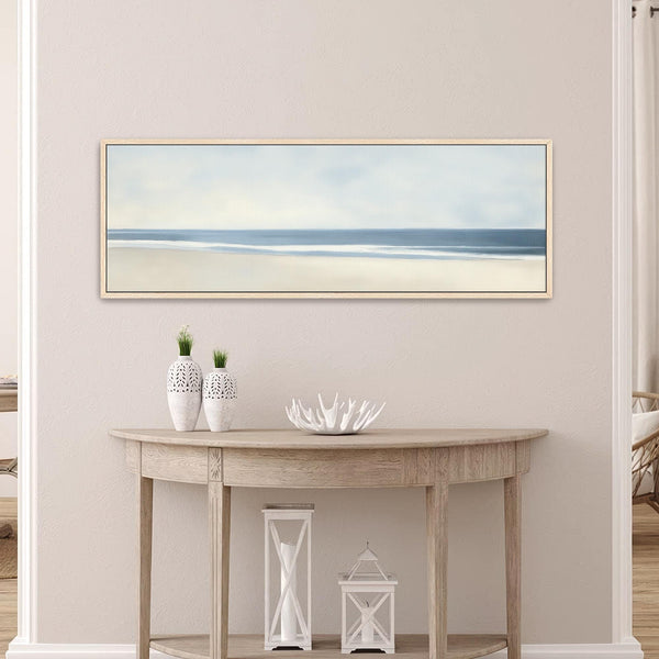 Neutral Ocean Canvas Art Print Canvas Art - View 5
