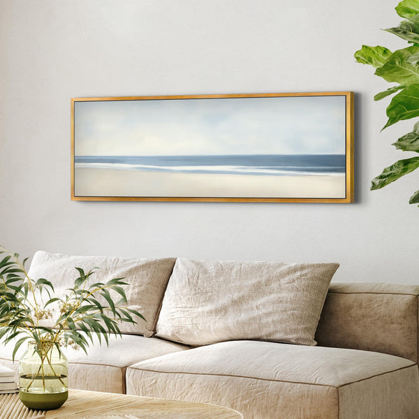 Neutral Ocean Canvas Art Print Canvas Art - View 6