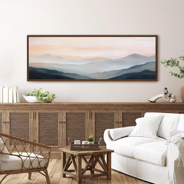 Blue Mountain Canvas Wall Art - Abstract Canvas Art - View 4