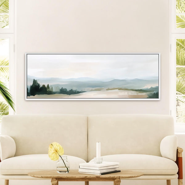 Misty Mountain Landscape Canvas Art - Abstract Canvas Art for Living room - View 6