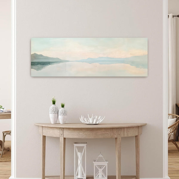 Minimalist Ocean Wide Art Print Canvas Art - View 5