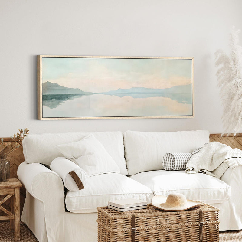 Minimalist Ocean Wide Art Print Canvas Art