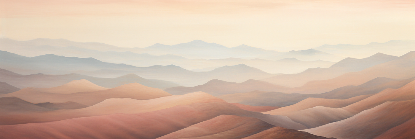Desert Mountains Panorama Canvas Print